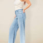 1822 Denim - Bleach Please Folded Waistband Jeans