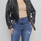 Ambiance - Belted Moto Jacket - Plus