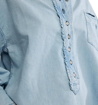 Free People - Denim Dreaming Pullover