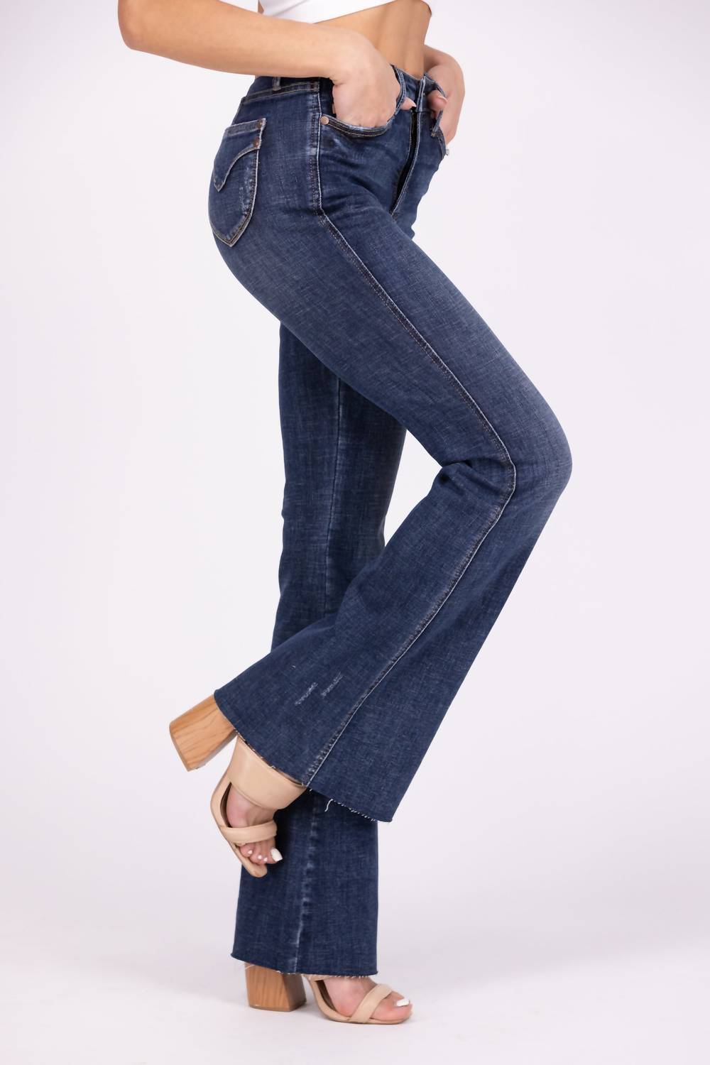 Judy Blue - Hold Their Gaze High-Rise Tummy Control Flare Denim Jeans