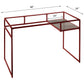 Yasin Glass Top Writing Desk