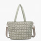 Jen & Co. - Women's Kelly Quilted Puffy Tote Bag With Crossbody Strap