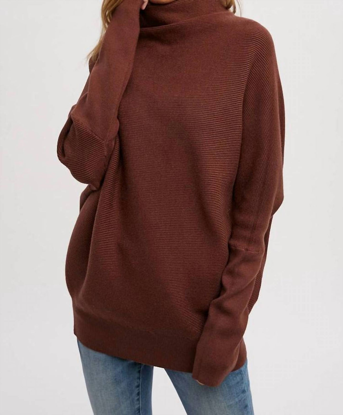 Bluivy - Slouch Neck Dolman Sweater