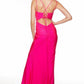 Alyce Paris - Strappy Back Plunging Dress