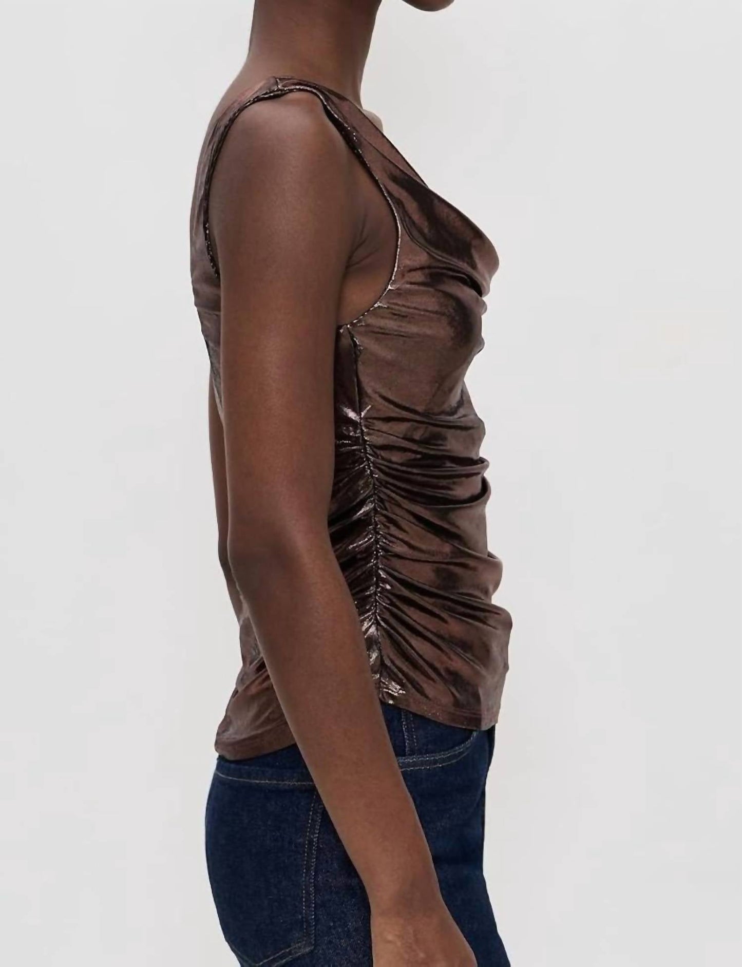 Astr - Leanne Metallic Top