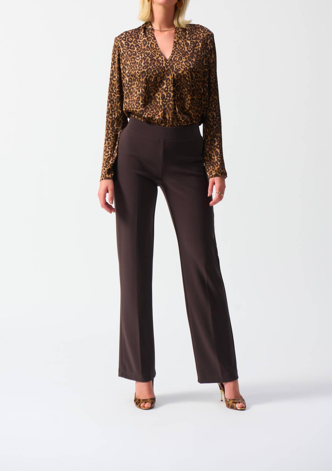 Joseph Ribkoff - Satin Animal Print Top