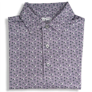 2Putt - Men's Skull And Bones Short Sleeve Polo
