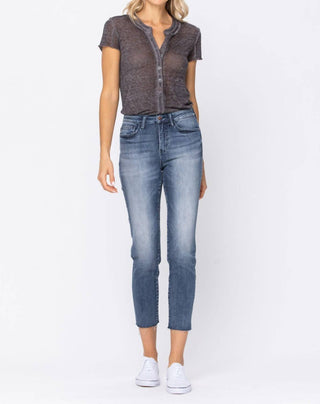 Judy Blue - Calça Jeans com Bainha Crua