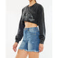Kancan - Cheyenne High Rise Fray Hem Shorts Jeans