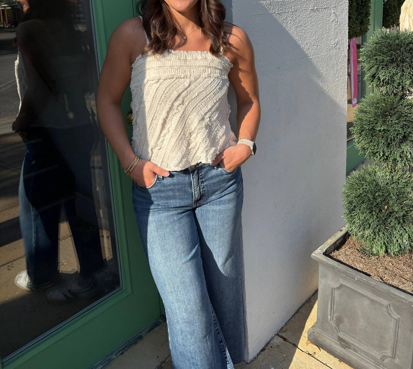 Endless Rose - Ruffled Sleeveless Top
