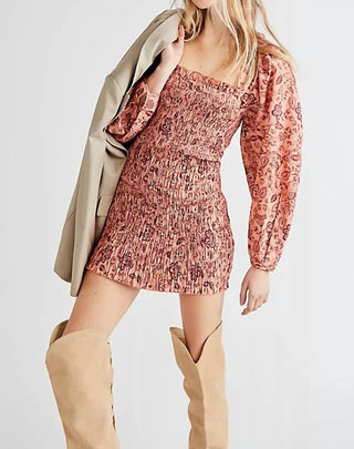 Free People - MINI VESTIDO SMOCK IT TO ME