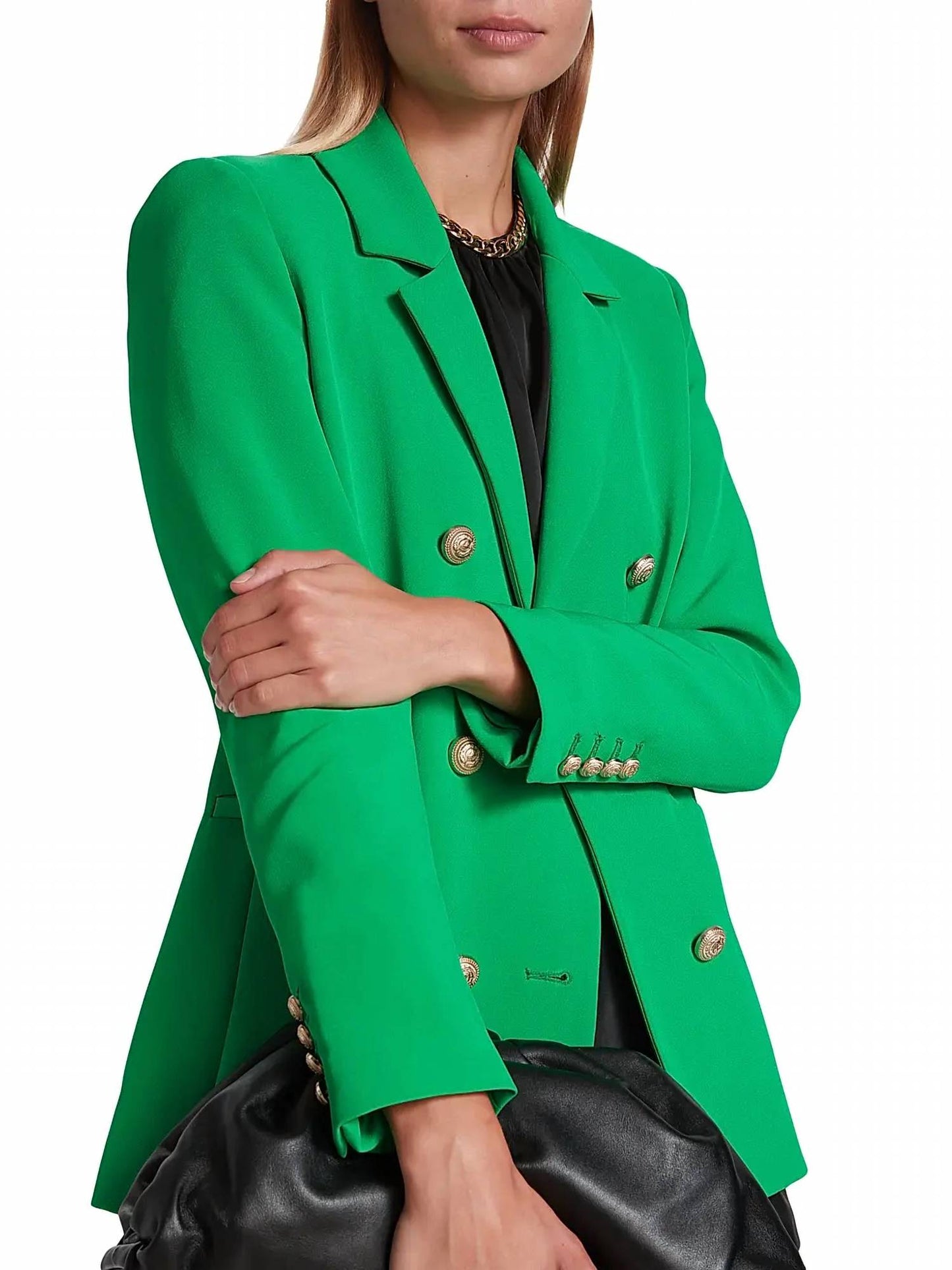 Generation Love - Leighton Double-breasted Crepe Blazer