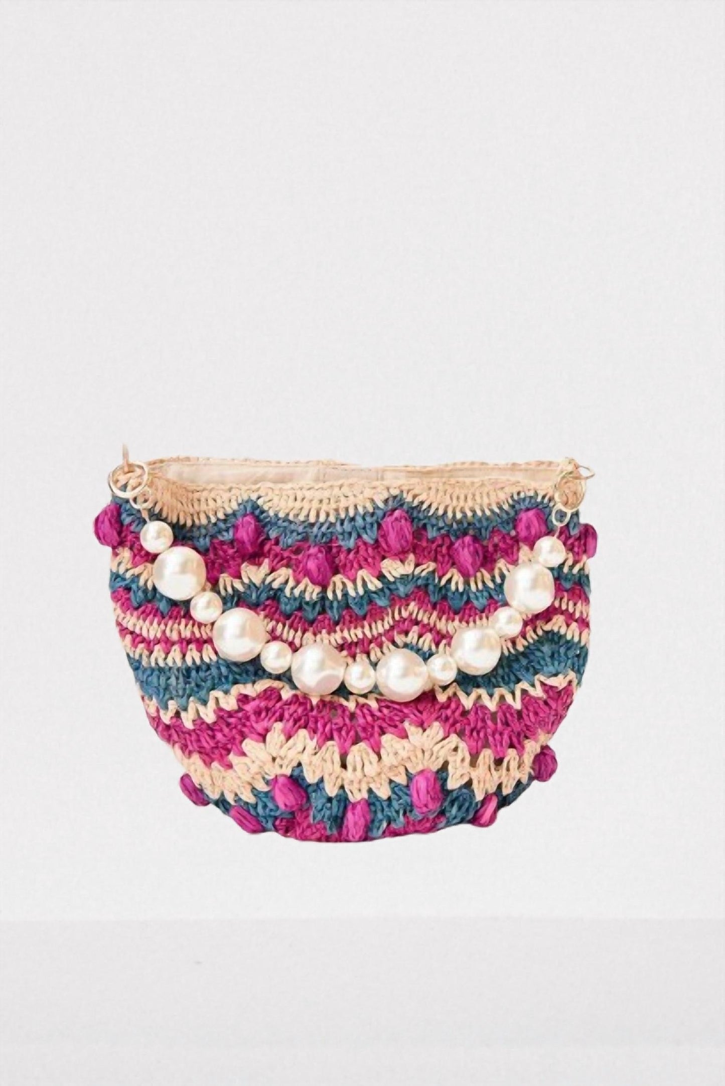 Btb Los Angeles - Women's Terni Pearl Shoulder Tote Bag