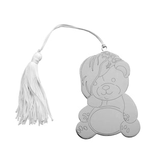 Creative Gifts International - Enfeite de urso de pelúcia com borla branca