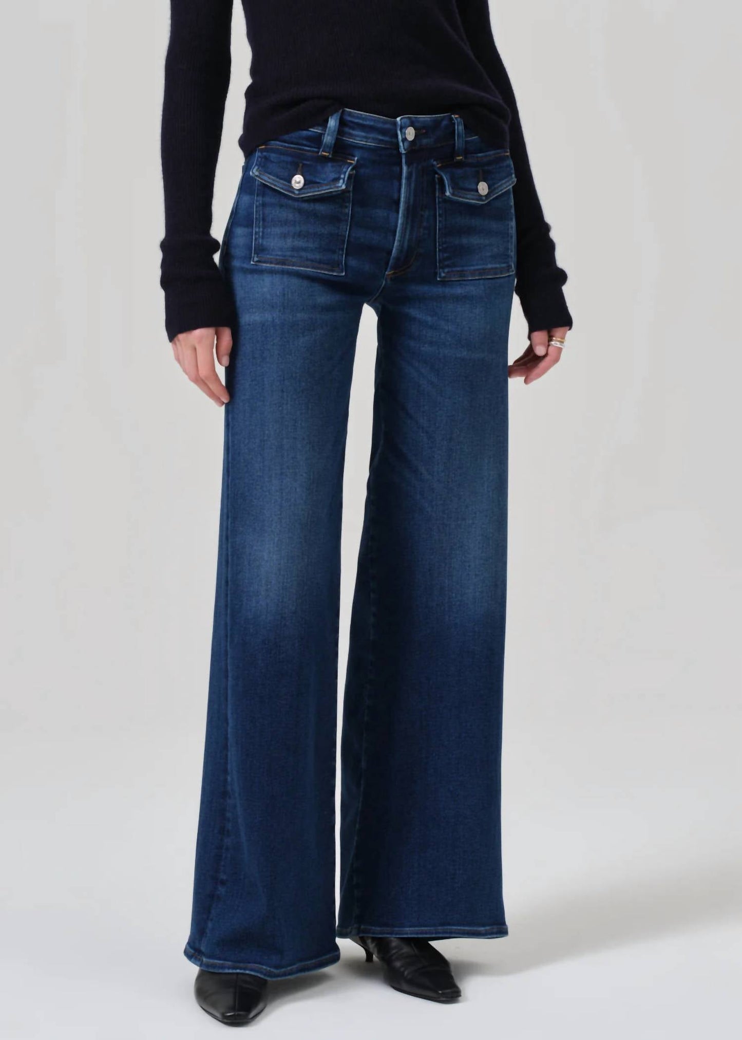Citizens Of Humanity - Raven Patch Pocket Wide Leg Jean