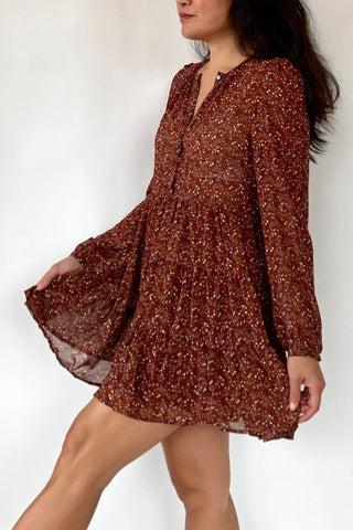 124 Voltaire - Vestido Babydoll de Chiffon Hey Girl