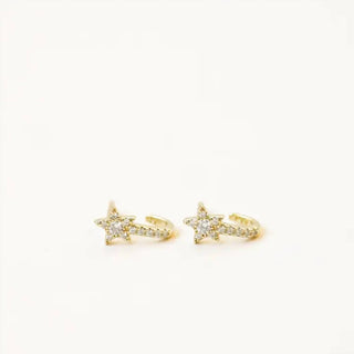 Jaxkelly - Celestial Pave Star Huggie Earring