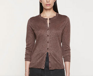Enza Costa - Cardigan de malha Lamé
