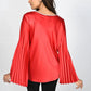 Frank Lyman - Pleated Sleeve Woven Top