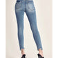 Risen - Summer High Rise Vintage Washed Skinny Jeans