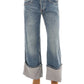 Free People - Final Countdown Cuffed Mid Rise Jeans