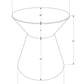 Drum Accent Side Table, Contemporary & Modern Elegant Design