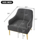 Modern Elegance Accent Chair With Curved Backrest