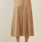 Able - A-line Vegan Suede Skirt