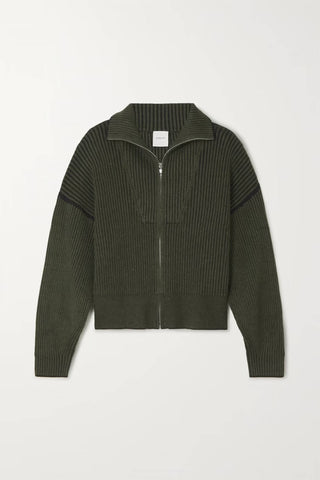 Cardigan de malha canelada Varley - Carmen