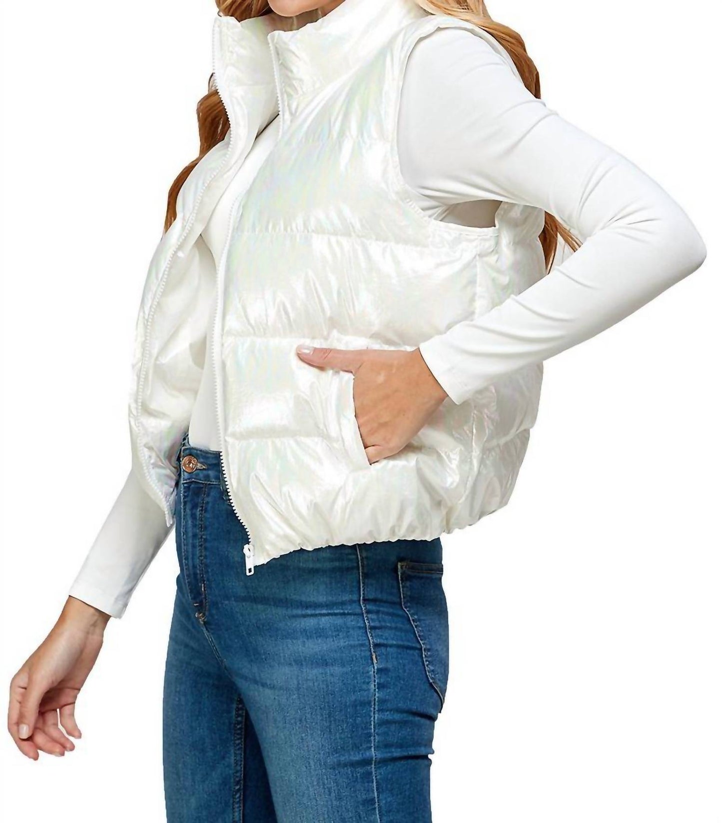 Tcec - Bunny Iridescent Puffer Vest