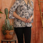 Joseph Ribkoff - Snakeskin Print Embellished Tunic Top