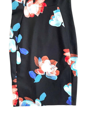 Calvin Klein - Vestido justo sem mangas com estampa floral