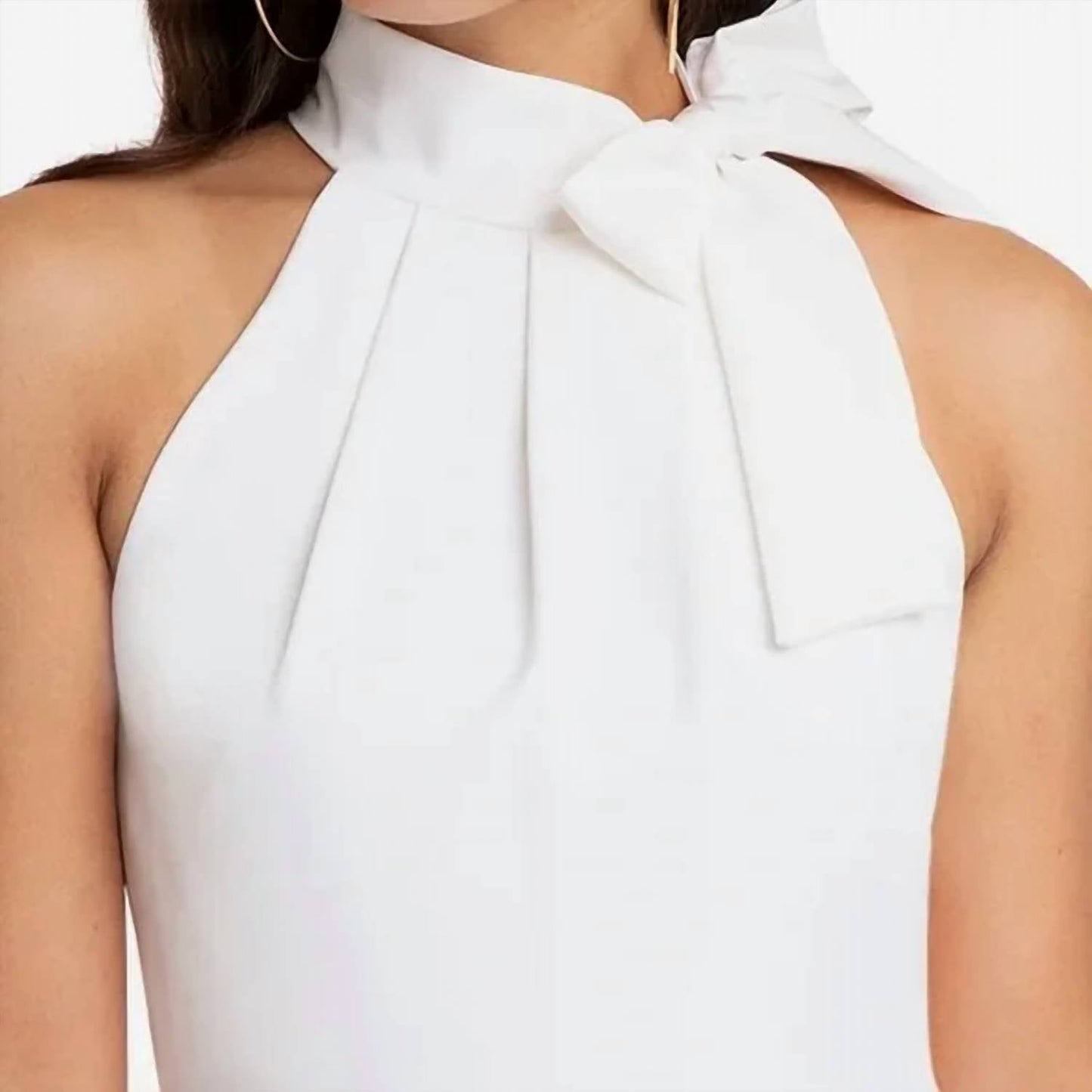 Black Halo - Audrey Sleeveless Tie Neck Dress