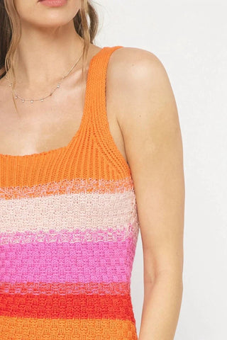 Entro - Striped Knit Dress