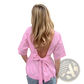Backless Short Sleeve Tie Back Cotton Blouse