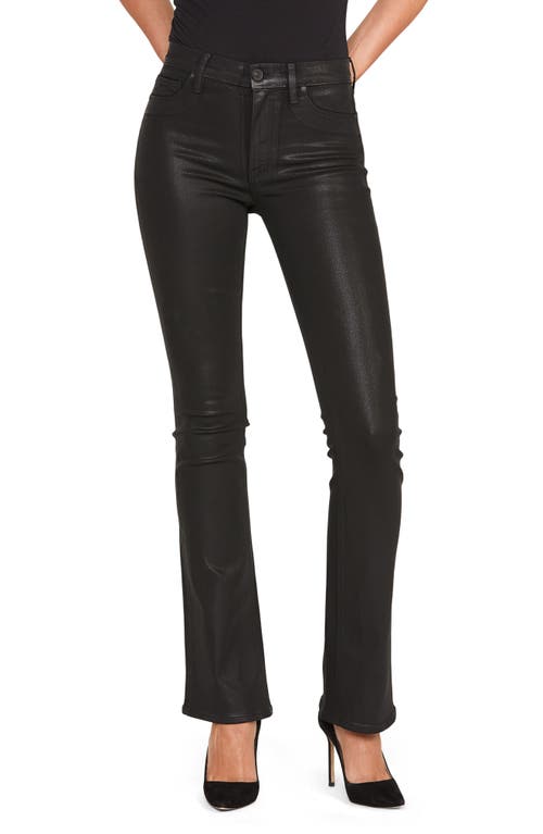 Hudson Jeans Barbara Coated High Waist Bootcut Jeans - Noir