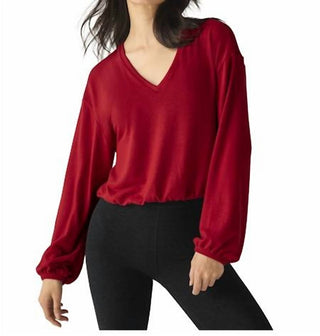 Beyond Yoga - Soft Spoken Cropped Pullover