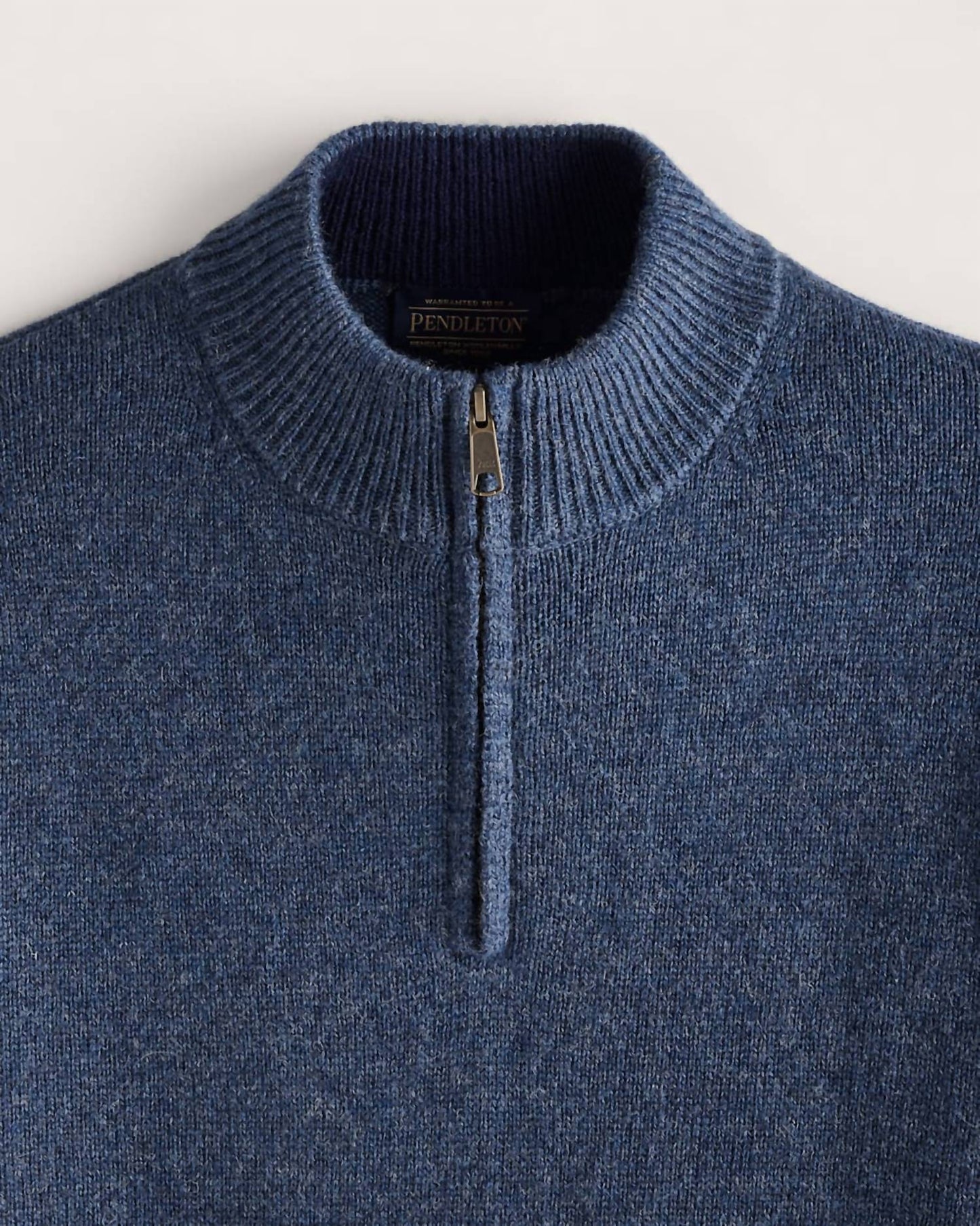 Pendleton - Wool Mock Neck 1/4 Zip Sweater