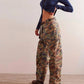 Free People - Moxie Printed Low-slung Barrel Jeans