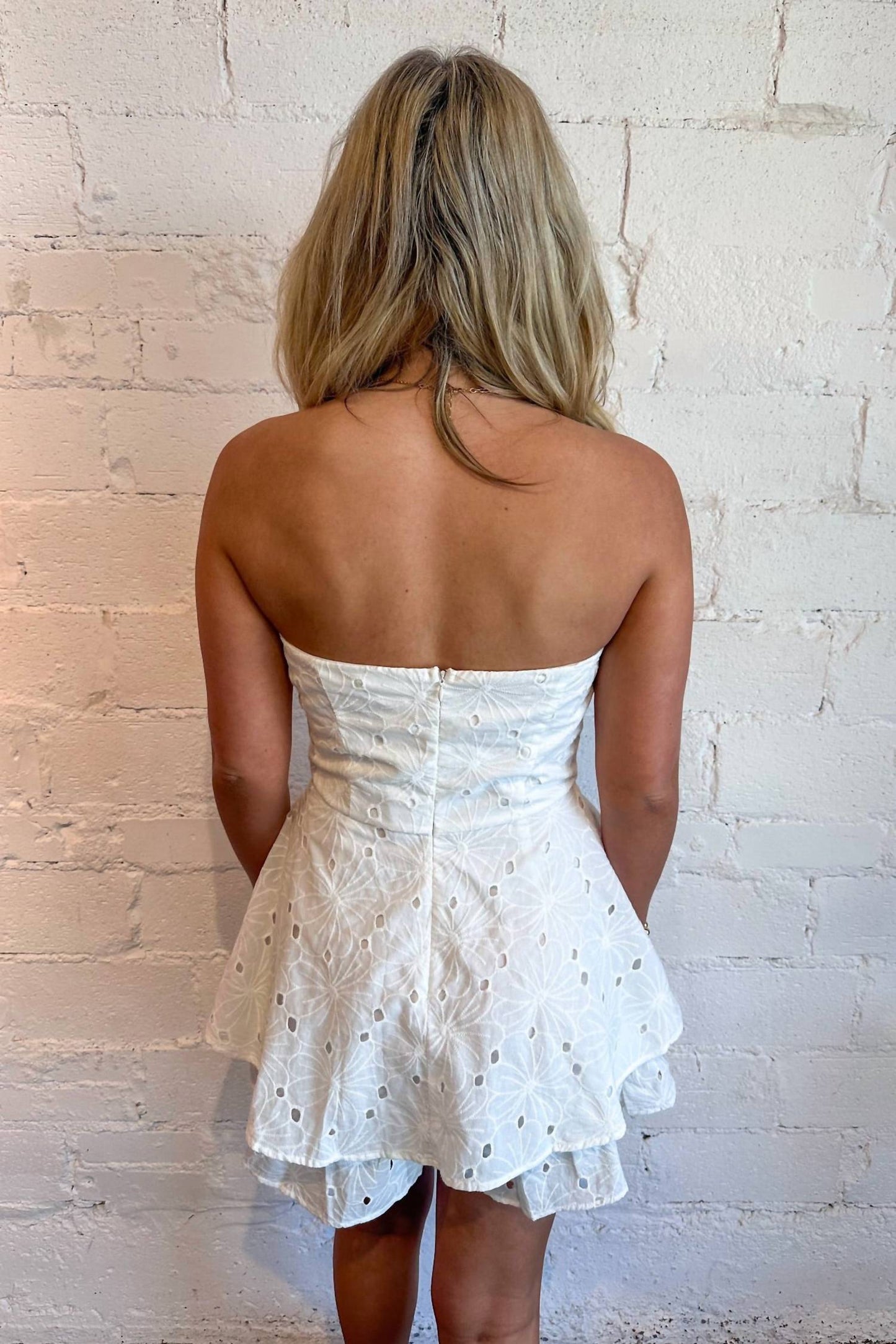 Day + Moon - Sunlace Eyelet Romper Dress