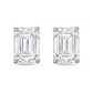 Diana M Jewels - 6.00 Cts Lab Grown Emerald Cut Stud Earrings