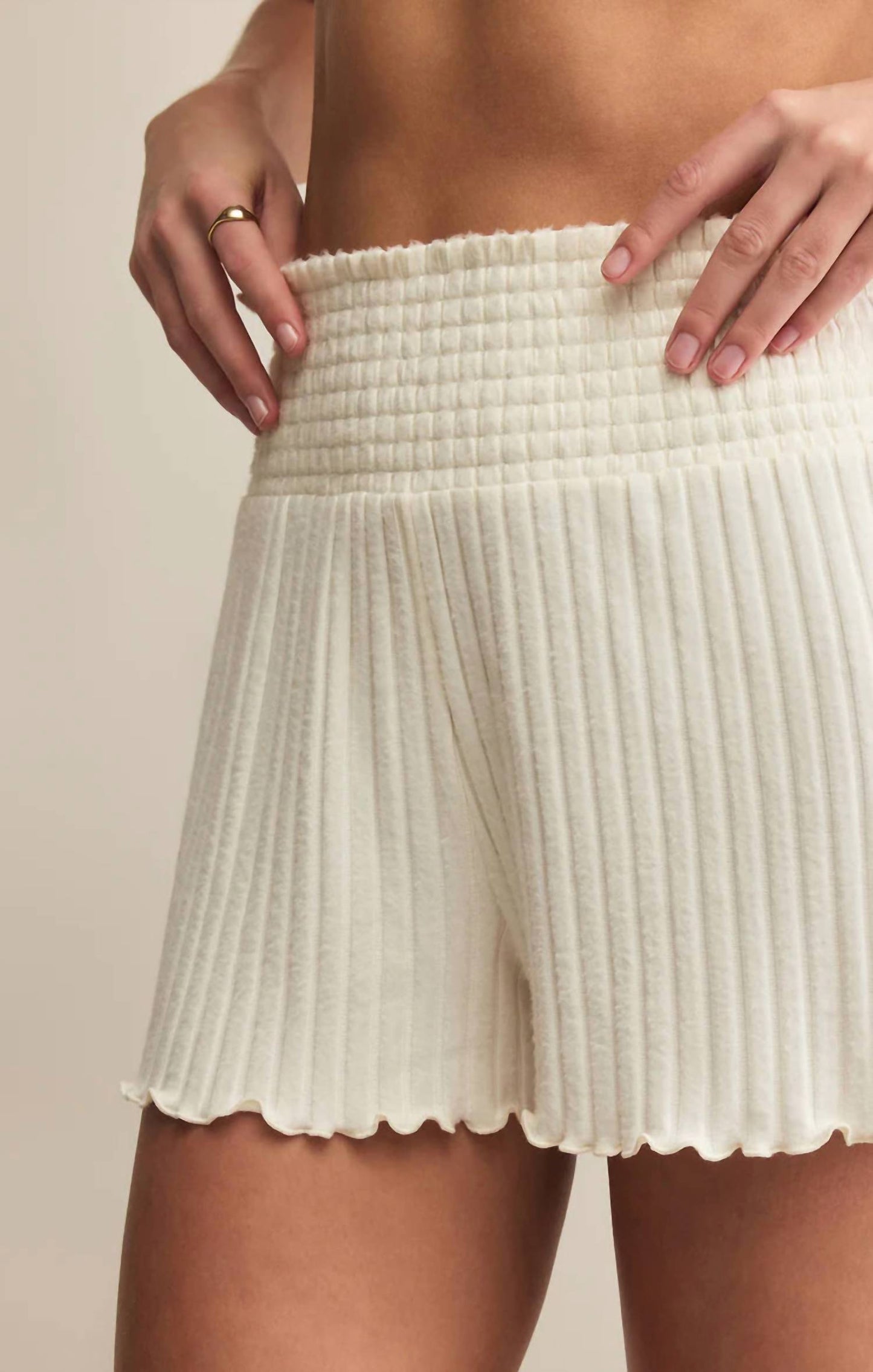 Z Supply - Dawn Smocked Rib Short