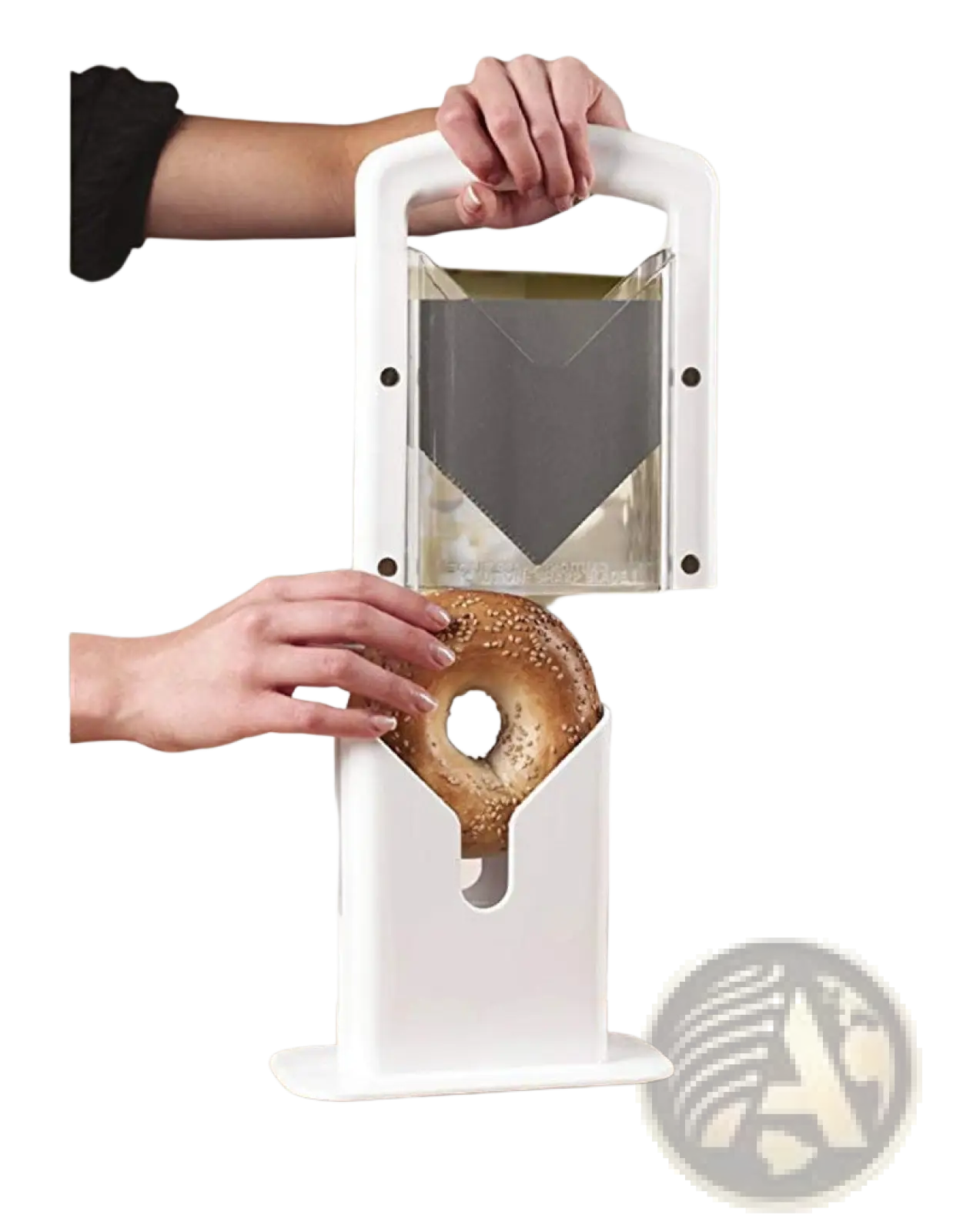 Bagel Slicer Guillotine with Safety Guard and Blade