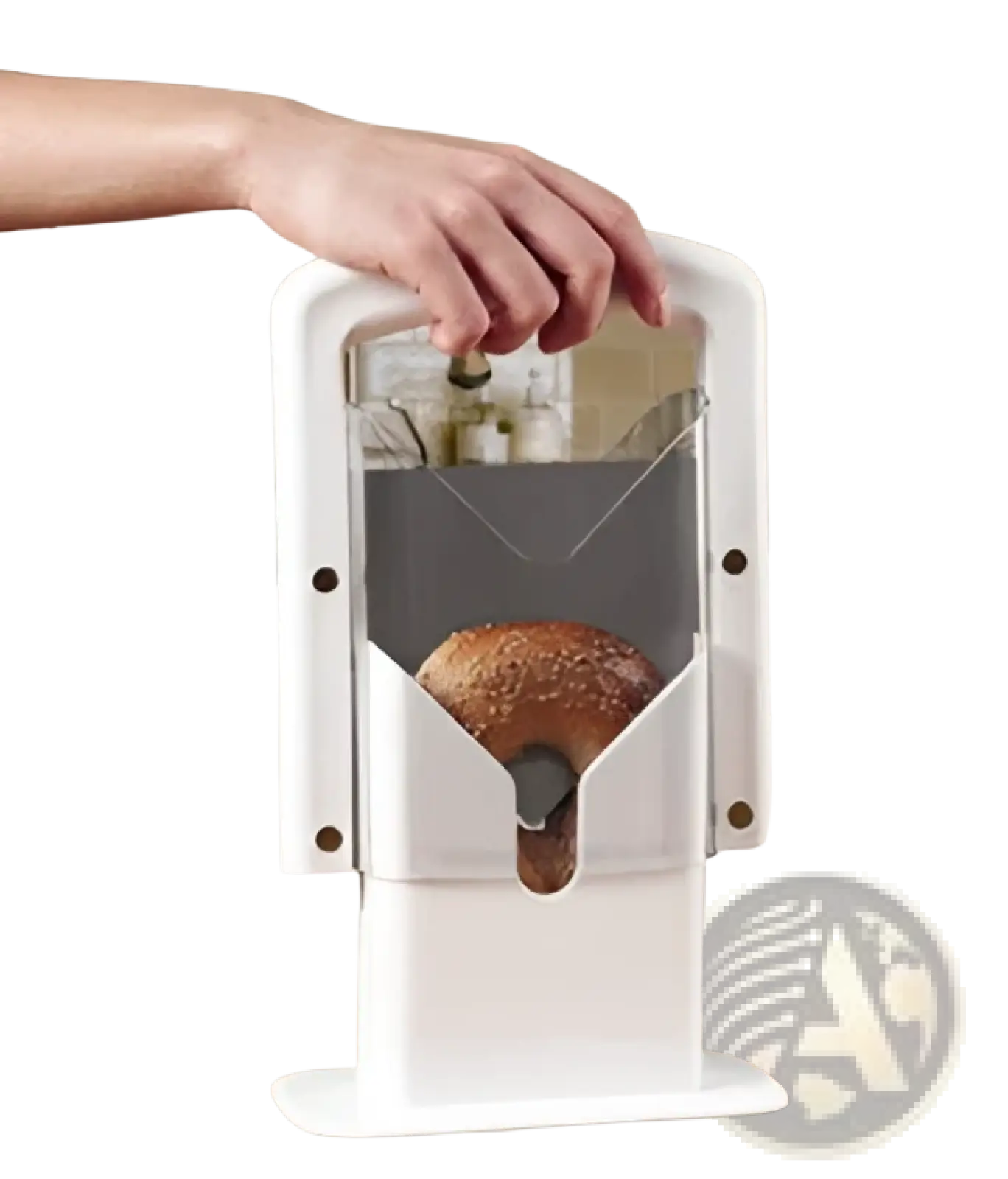 Bagel Slicer Guillotine with Safety Guard and Blade
