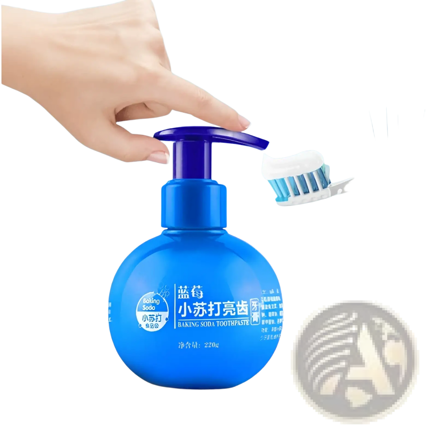 Baking Soda Whitening Toothpaste Pump Stain Removal