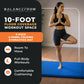 Tapete de ginástica dobrável multiuso BalanceFrom Fitness 120 x 48 pol., azul (pacote com 2)