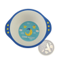 Bamboo Fiber Baby Bowls Cartoon Animal Feeding Dishes
