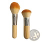 Bamboo Makeup Brush Set with Orange Gradient Bristles