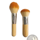 Bamboo Makeup Brush Set with Orange Gradient Bristles