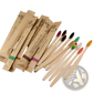 Bamboo Toothbrush Set 10 Pack Soft Bristle Eco Friendly